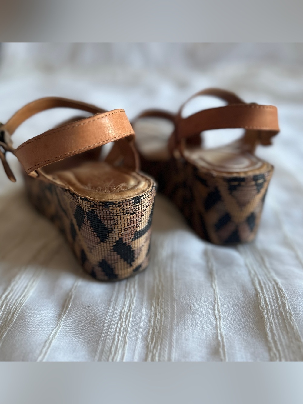 BORN Dorrah Leather Platform Wedge Sandal | Women’s 9 - Picture 6 of 9